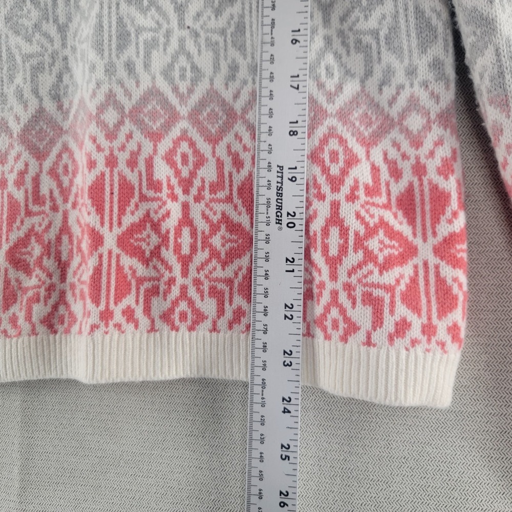 Talbots Fair Isle Sweater Nordic Lambswool Blend Pullover Womens Small Petite - Picture 7 of 7
